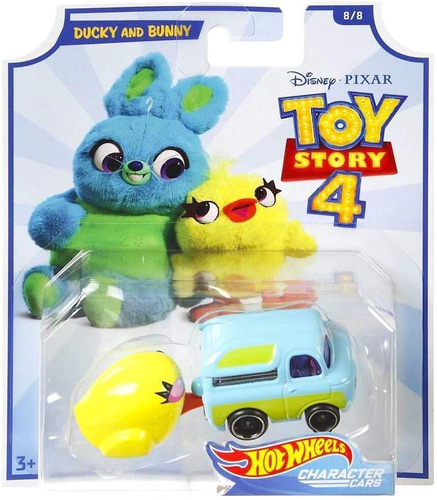 Auto Hot Wheels Toy Story 4 Personajes Ducky And Bunny
