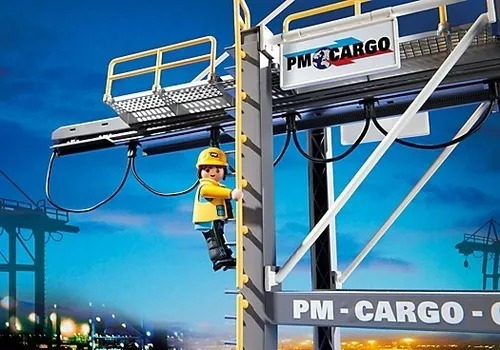 Terminal De Carga Contenedores Barco Playmobil 5254