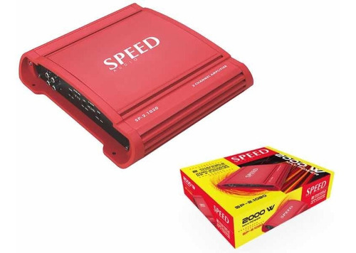 Amplificador De 2 Canales Speed 2,000w Clase A/b Sp-2.1020