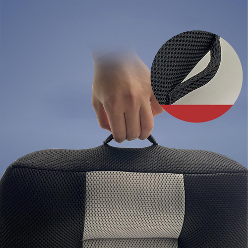 Cojín Para Asiento Elevador De Coche, Gris Y Negro