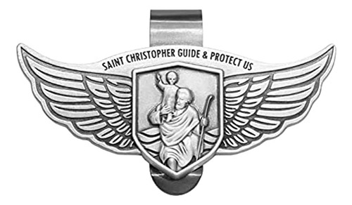 Chimuyu St Christopher Medal Car Saint Christopher Visor Cl