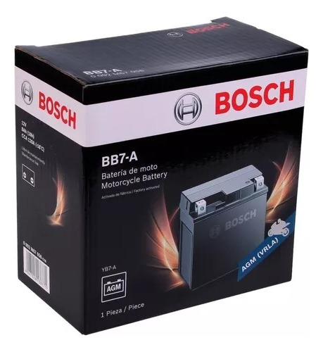Bateria Moto Bosch Bb7-a Zanella Hj 125 Suzui En 125