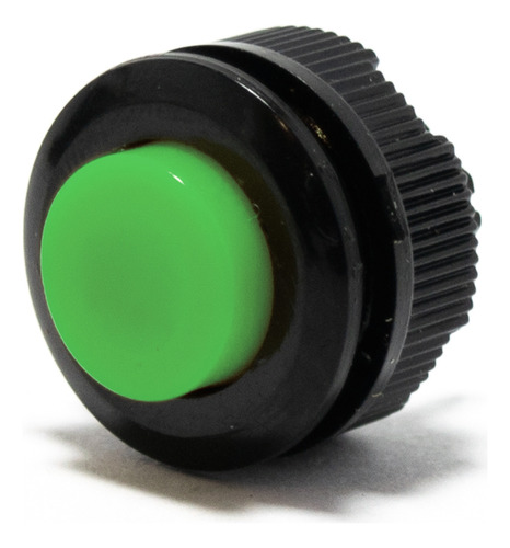 3 Pulsador Retencion 18mm Orific 16mm 1a 250v Verde