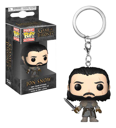 Llavero Pop Game Of Thrones Jon Snow Keychain Funko Scarlet