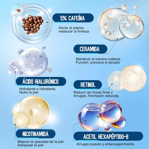 2pcs Caffeine Eye Cream, Crema De Cafeína Para Ojos, Crema