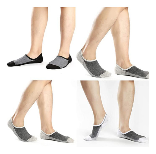 Calcetines Hombre, 8 Pares De No Show Deportivas Casual