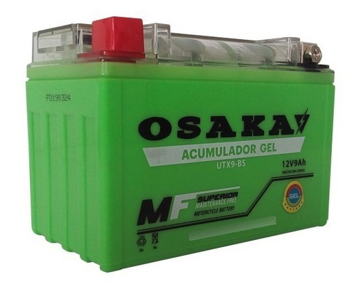 Imagen 1 de 1 de Bateria Acumulador Osaka De Gel Moto Ytx9-bs Calidad