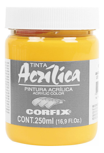 Tinta Acrílica Corfix Amarelo Escuro 51 G1 250ml