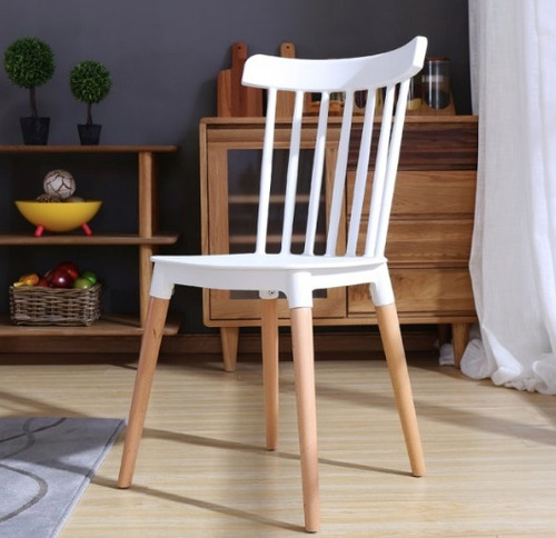 Silla Windsor Pata Madera Pack Combo 2 Unid - Outlet