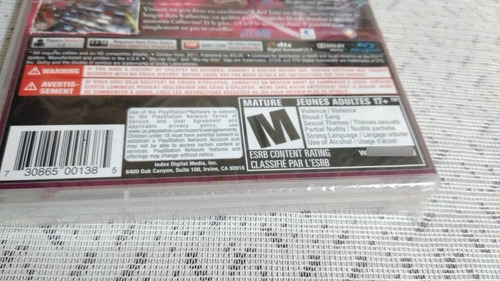 Ps3 Catherine *sealed* ( No Resident,silent,marvel,kof) (Usado)