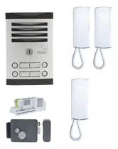 Comprar Sistema Interfón Intec Edificio De 3 Departamentos Con Chapa