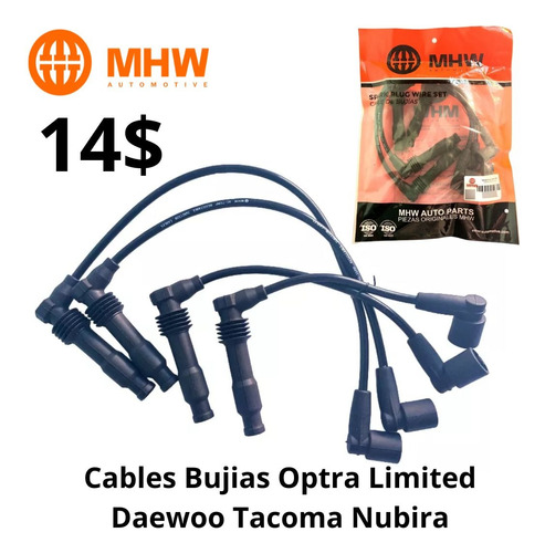 Cables De Bujias Optra Limited Tapa Negra 1.8 Americano