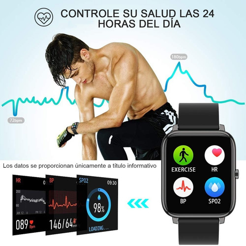 Imagen 9 de 10 de Reloj Inteligente Impermeable Con Bluetooth Mujer Deportivo
