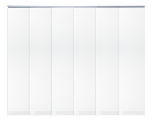 Cortina Panel Japonés Solar Screen 180cm X 220cm Blanco