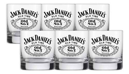 Jack Daniel's Vaso De Vidrio Transparente 330ml X6u