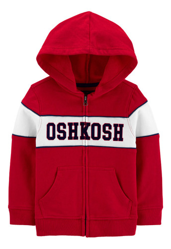 Oshkosh Campera Con Capucha Logo Rojo