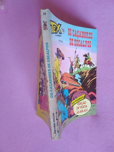 Tex 70 Os Caçadores De Escalpos 2º Edição Ed. Vecchi (Usado)