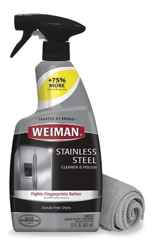 Weiman Stainless Steel Limpiador Acero Inoxidable 651 Ml