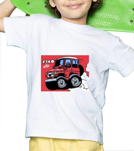 Camiseta Niño Carro Rojo 4x4