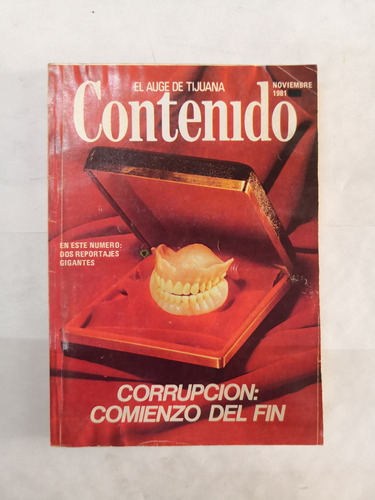 Revista Contenido Noviembre 1981#222 Corrupcion Comienzo De