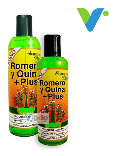 Shampoo Romero Y Quina Regula Grasa Mas Crecimiento Natural