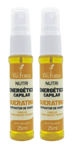 Energético Capilar C/ Queratina Vita Fortan Nutri 2un 