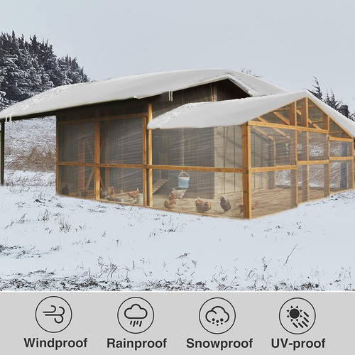 Lona Transparente Resistentes Con Ojales De 3x6, Impermeable