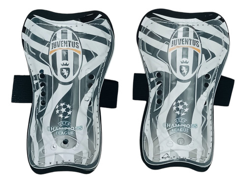 Canilleras Fútbol Equipos Niños Protector Espinillera Ajuste Única (6 A 10 Años) Juventus