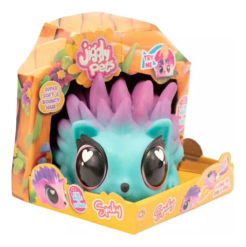 Jiggly Pets Spiky Corre Y Gira Con Sonidos Color Azul Acero