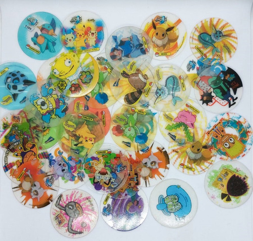 Tazos Transparentes Diferentes Ediciones 34 Piezas