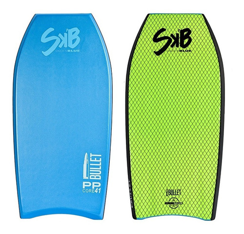 Tabla Bodyboard Profesional Shockn Blue Pp C/alma En Fibra 