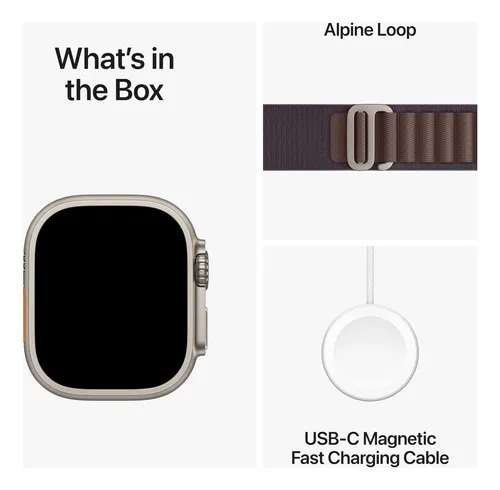Smartwatch Apple Watch Ultra 2 Gps Cellular 49mm Titanio Color De La Caja Diseño De La Malla Color De La Malla Color Del Bisel