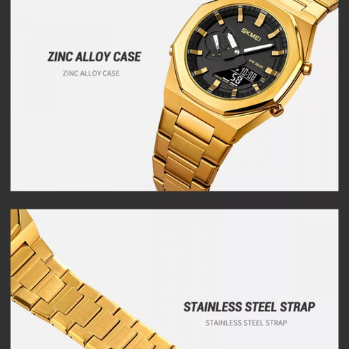 Reloj Electrónico Empresarial Impermeable Skmei Para Hombre