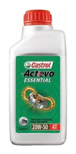 Óleo Moto Castrol Actevo Essential 20w50  (1 Litro) Mineral