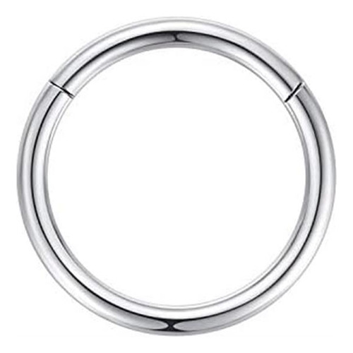 14 G De Anillo De Nariz Pendientes De Aro De Plata Aros De