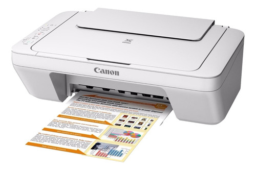 Impresora a color multifunción Canon Pixma MG2410 blanca 110V/220V