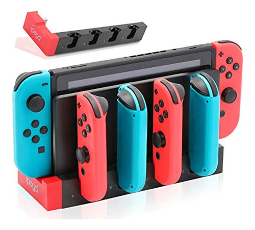 Cargador Para Joy-cons De 4 Interruptores Con 4 Ranuras De C