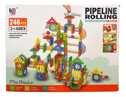Tobogan Pista De Canicas Pipeline Rolling 246 Piezas