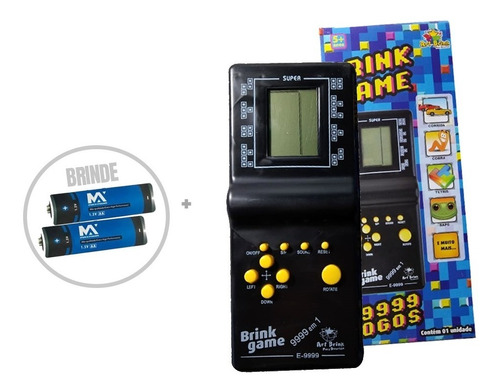 Imagem 1 de 5 de Mini Game De Bolso Retro 9999 Jogos Corrida Tetris Portátil 