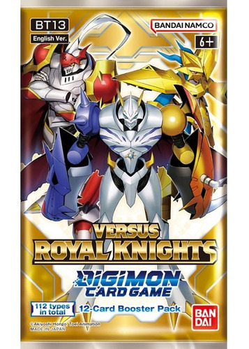 Sobre Digimon Card Game: Versus Royal Knights - Booster Pack