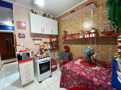 Imagem 4 de 10 de Sala Living Mobiliado Para Venda Em Santos - Kit555 - 70471749