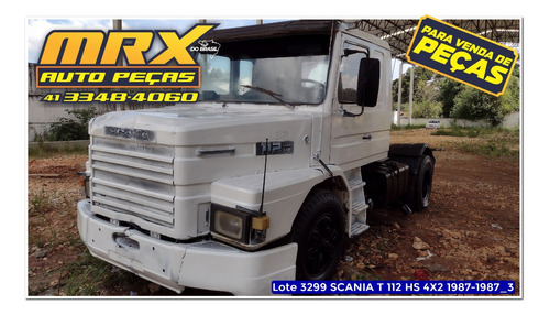 Sucata Scania T 112 Hs 4x2 1987 Para Retirada De Peças