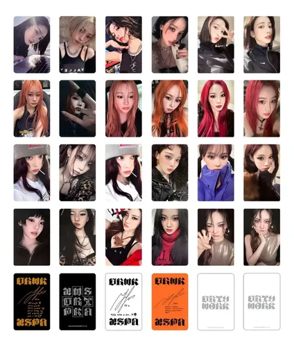 Aespa Dirty Work Photocards Set X24 Karina | MercadoLivre