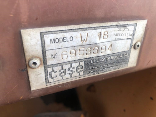 Pá Carregadeira Case W18 4x4 - Ano 1989 - Trabalhando