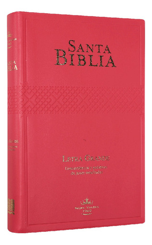 Biblia Reina Valera 1960 Letra Grande Manual Vinilo Fucsia