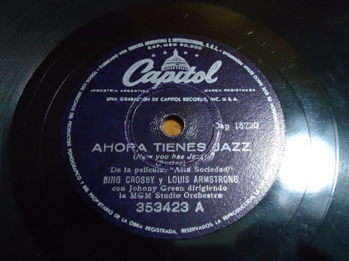 Pasta Bing Crosby Louis Armstrong Capitol C84