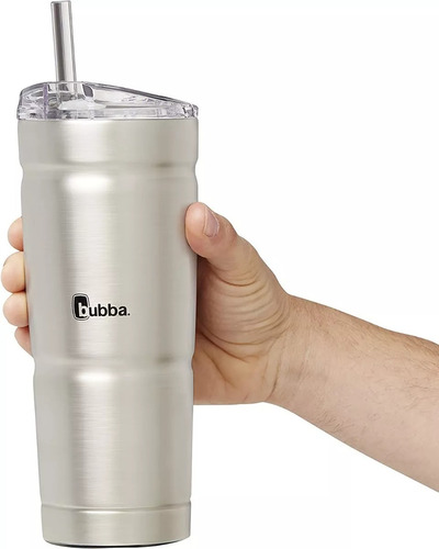Bubba, Vaso Botella Termo Acero Inox. Con Tapa Popote 710 Ml