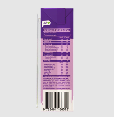 Bebida Vegetal Vilay Almendra - Sabores 200 Ml X 24 Unids