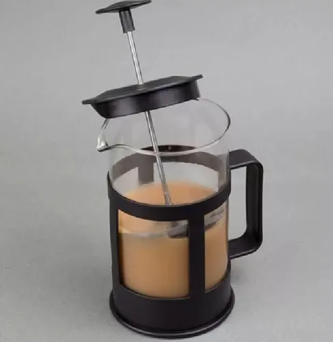 Cafetera Manual Embolo Prensa Francesa Vidrio 600ml Ganga Shop
