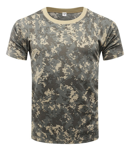 Camisetas De Camuflaje Para Hombre, Manga Corta, Militar, Tá